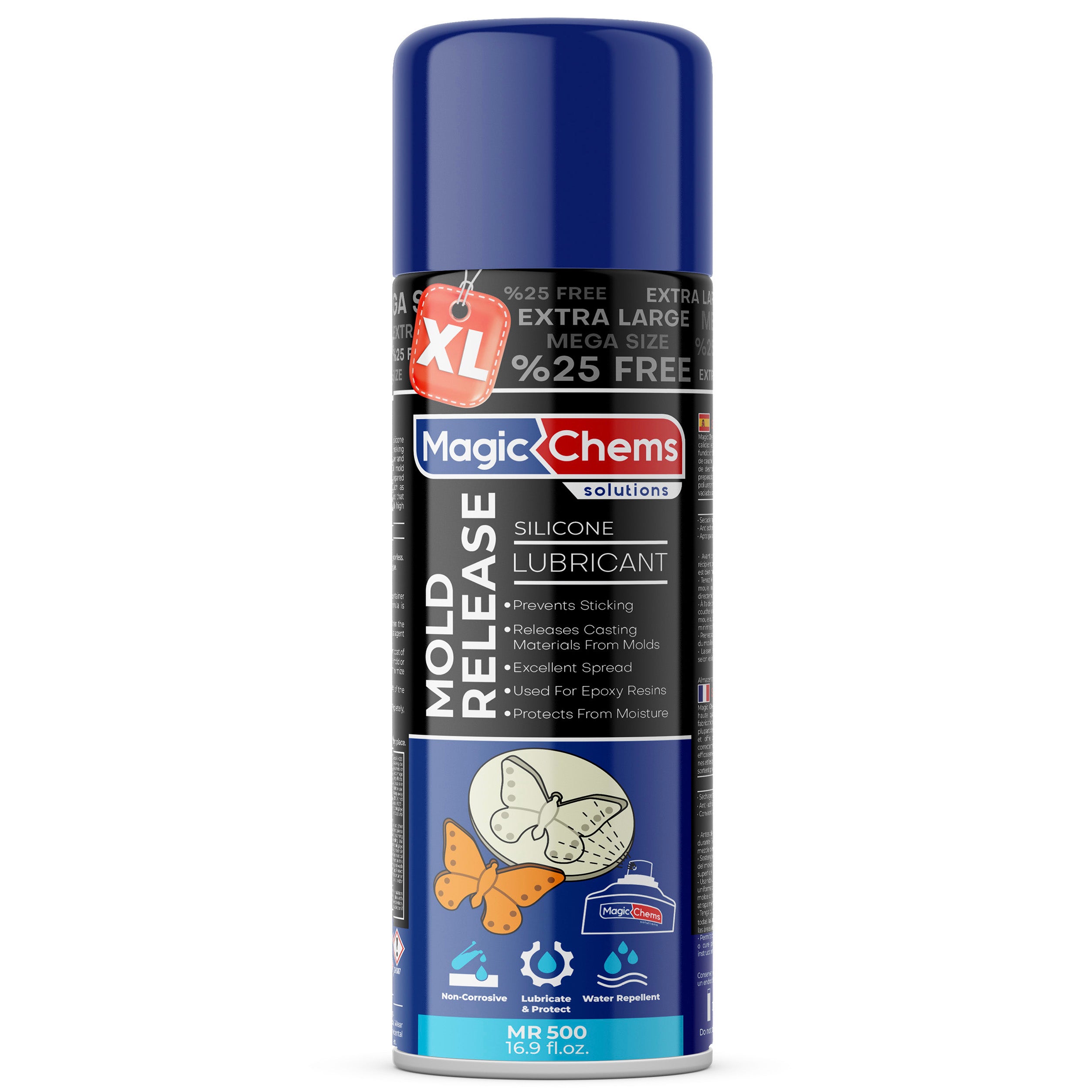 Silicone Mold Release Spray for Epoxy Resin (16.9 fl oz / 500ml)