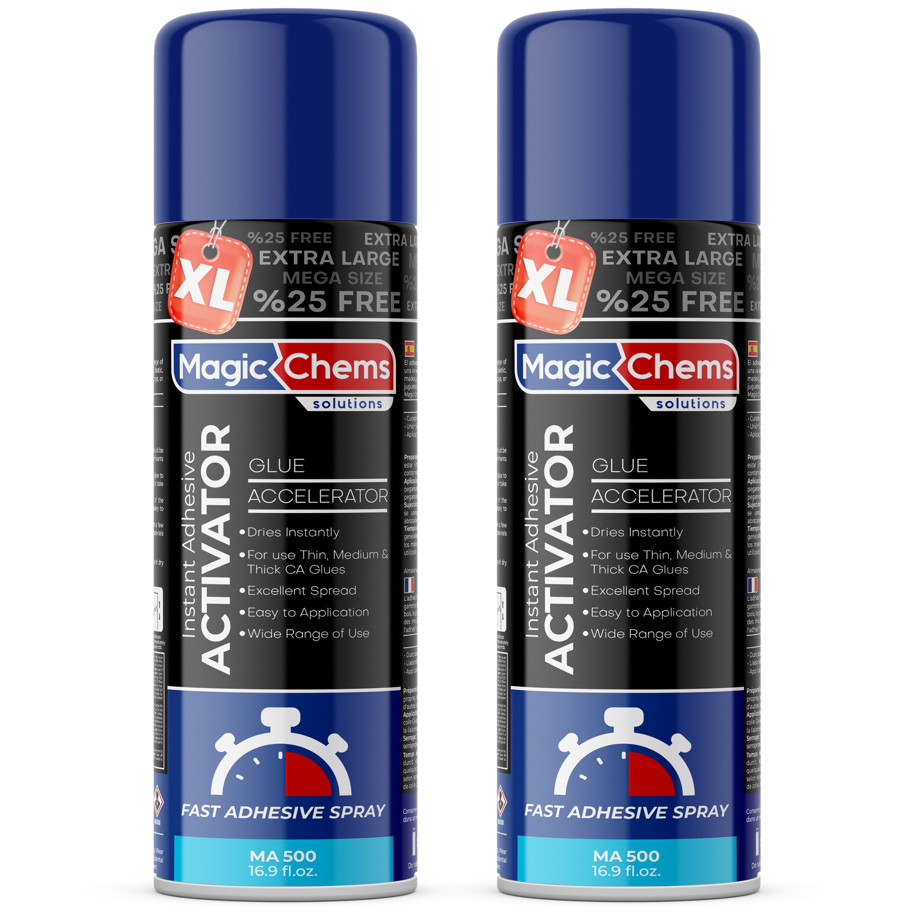 CA Glue Accelerator Spray (2 x 16.9 fl oz)