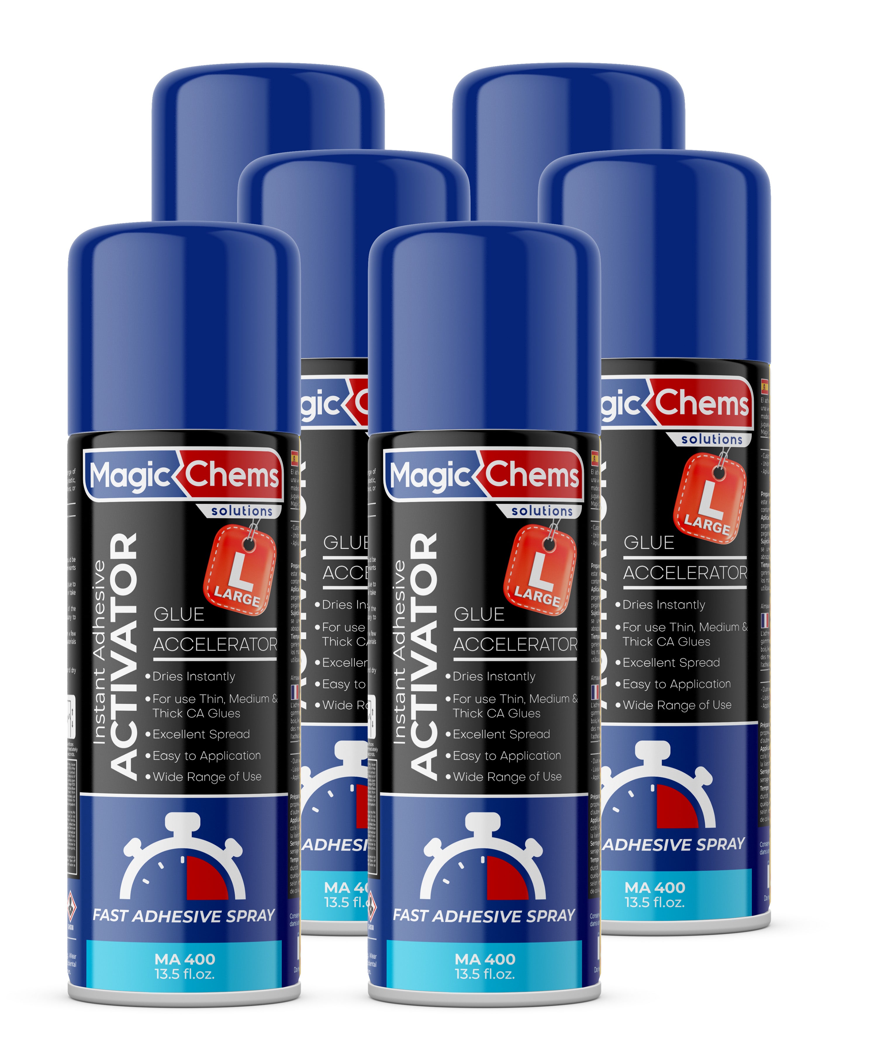 CA Glue Accelerator Spray (6 x 13.5 fl oz)