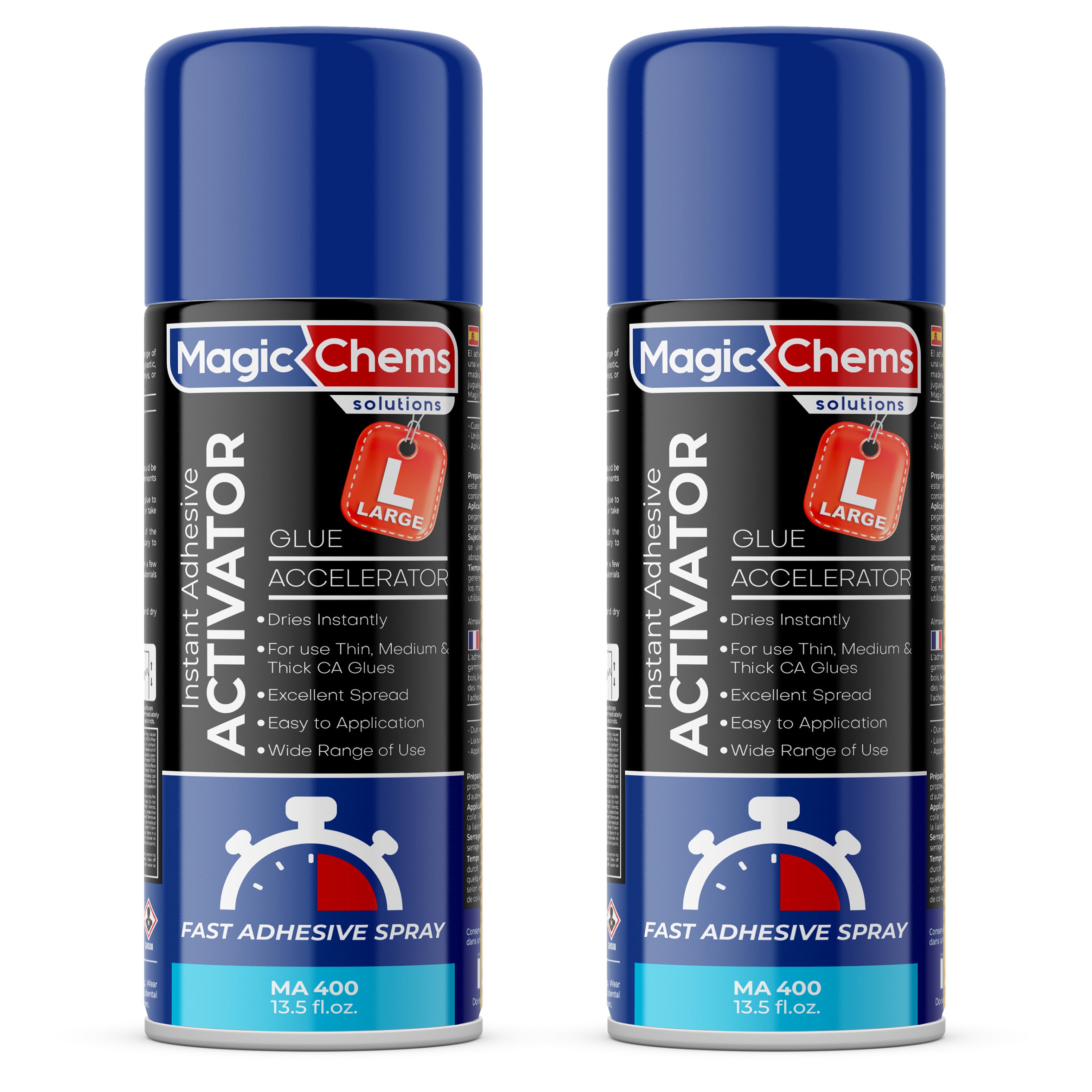 CA Glue Accelerator Spray (2 x 13.5 fl oz)