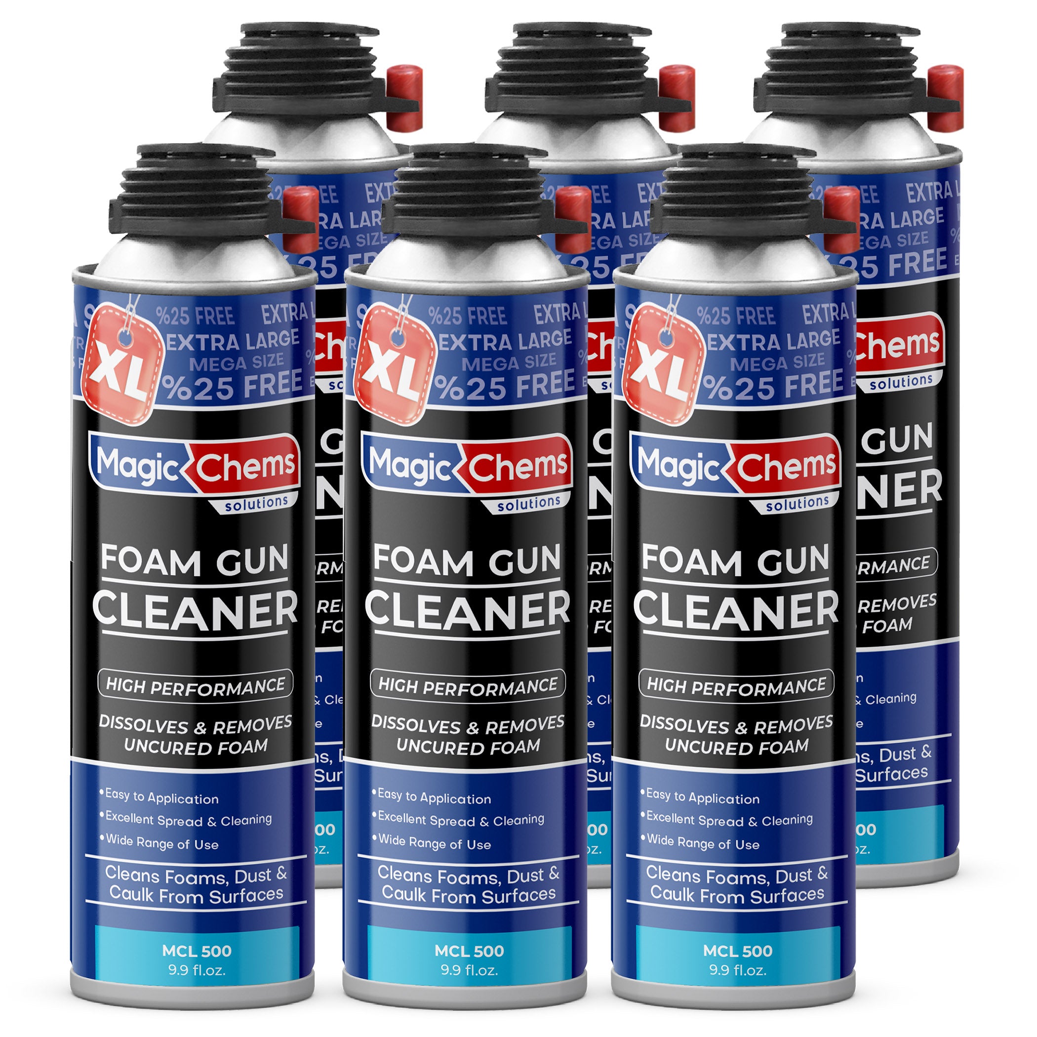 Spray Foam Cleaner (6 x 9.9oz) Foam Gun Cleaner