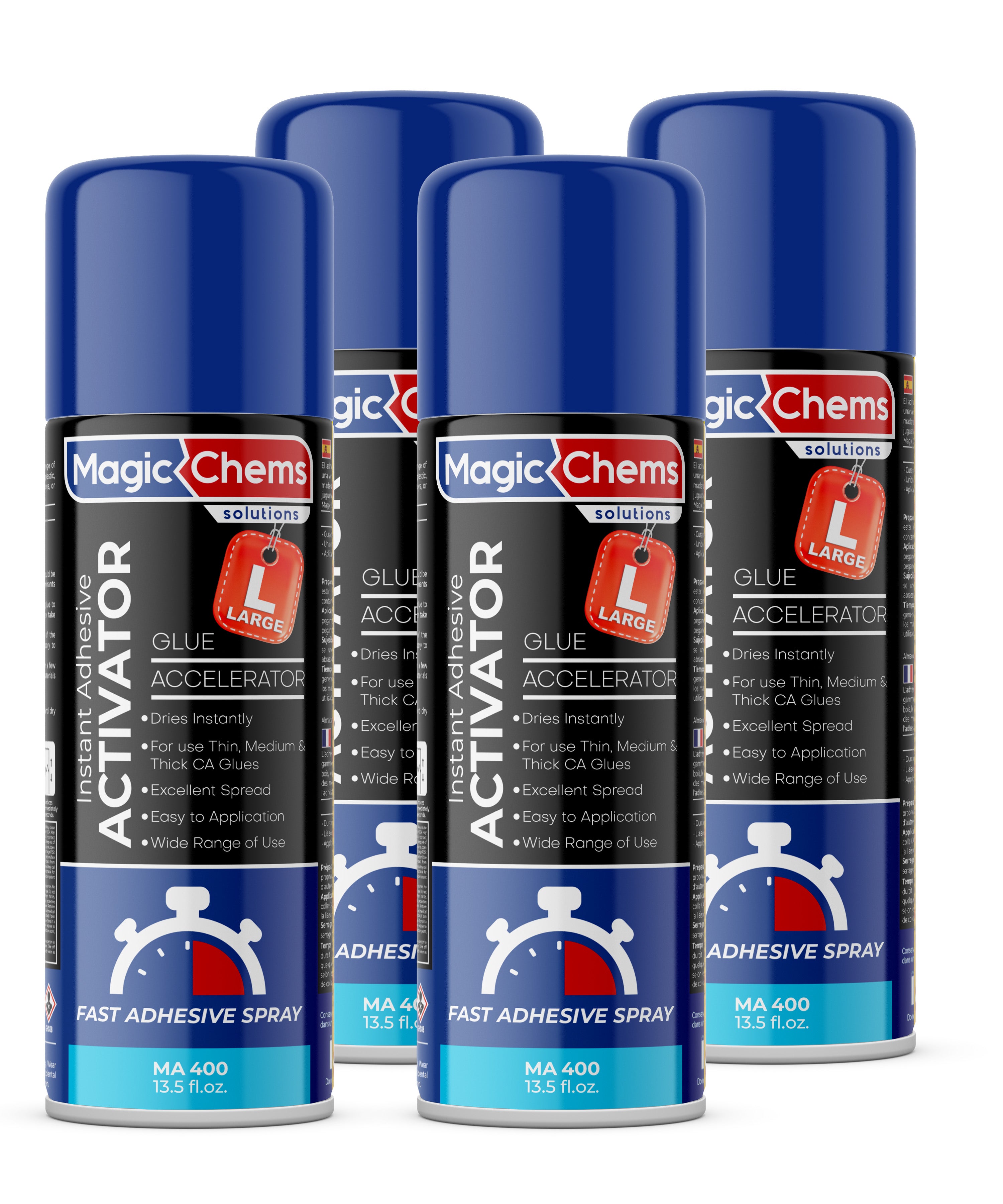 CA Glue Accelerator Spray (4 x 13.5 fl oz)