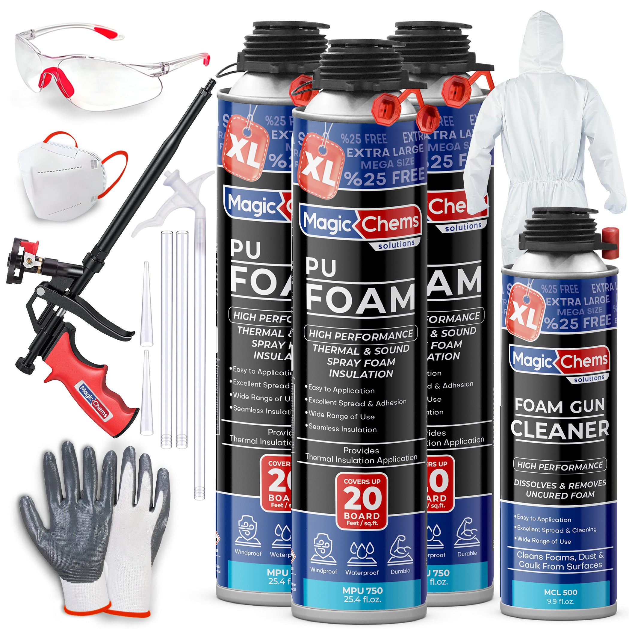 Spray Foam Insulation Kit (3 Pack-25.4 oz)