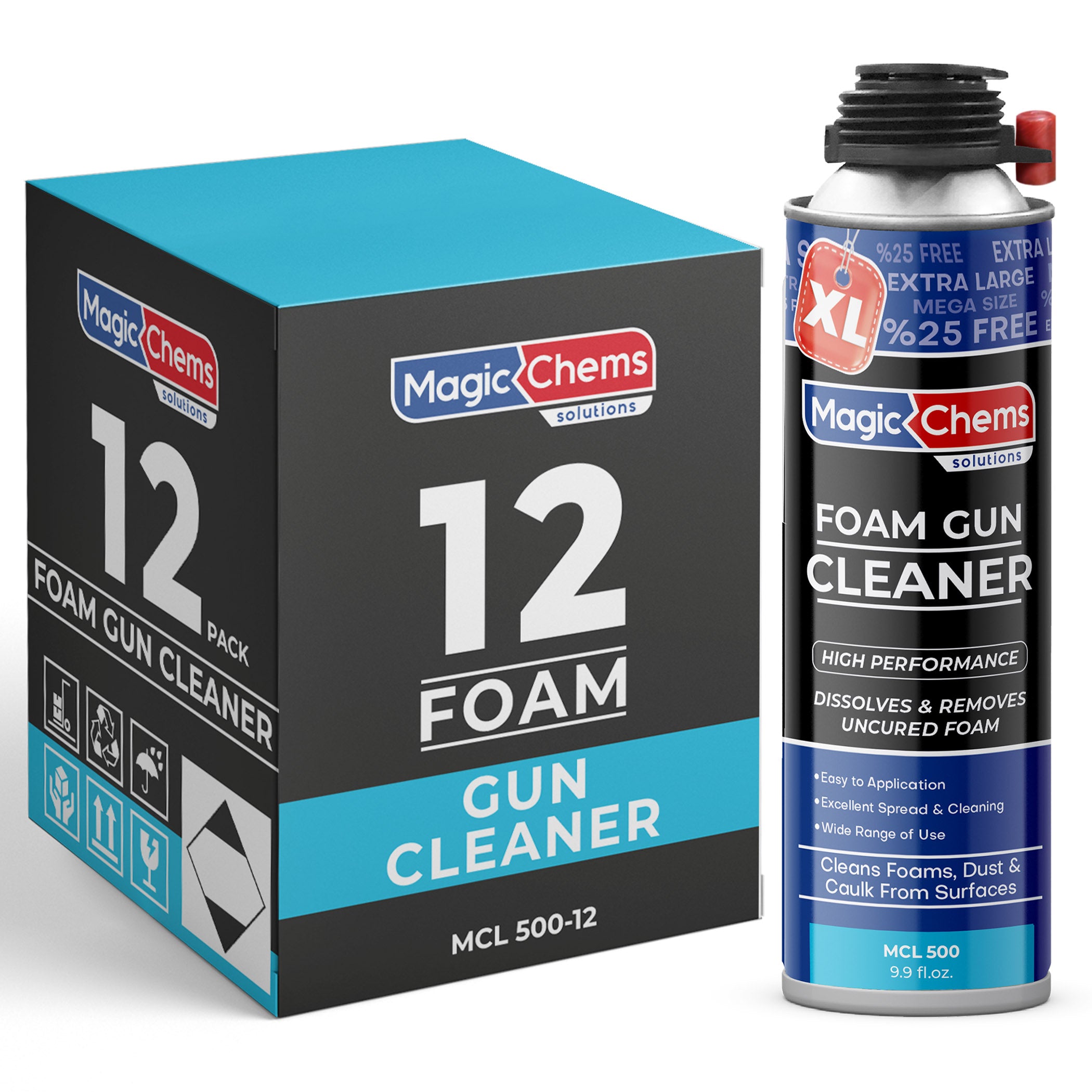 Spray Foam Cleaner (12 x 9.9oz) Foam Gun Cleaner