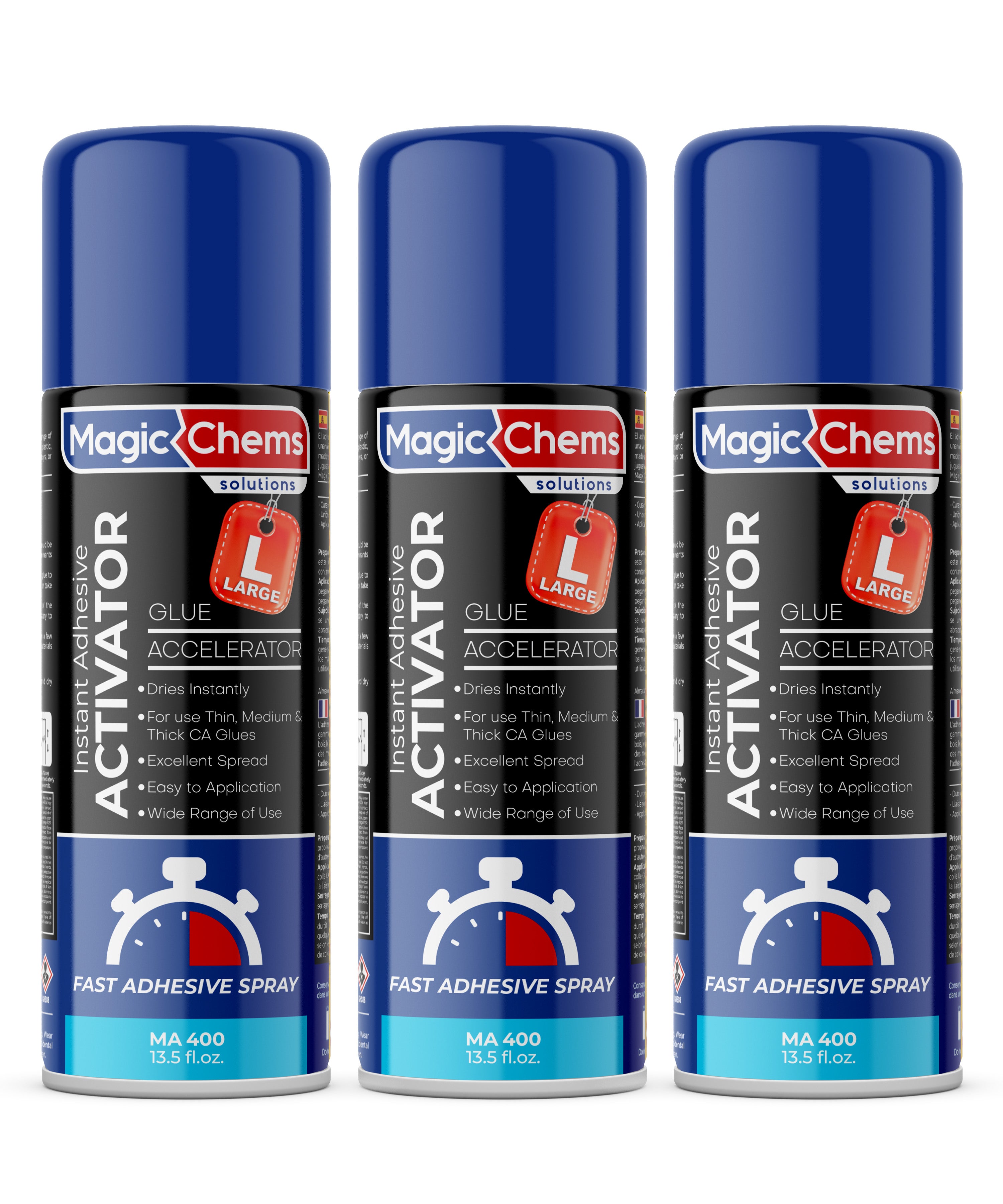 CA Glue Accelerator Spray (3 x 13.5 fl oz)