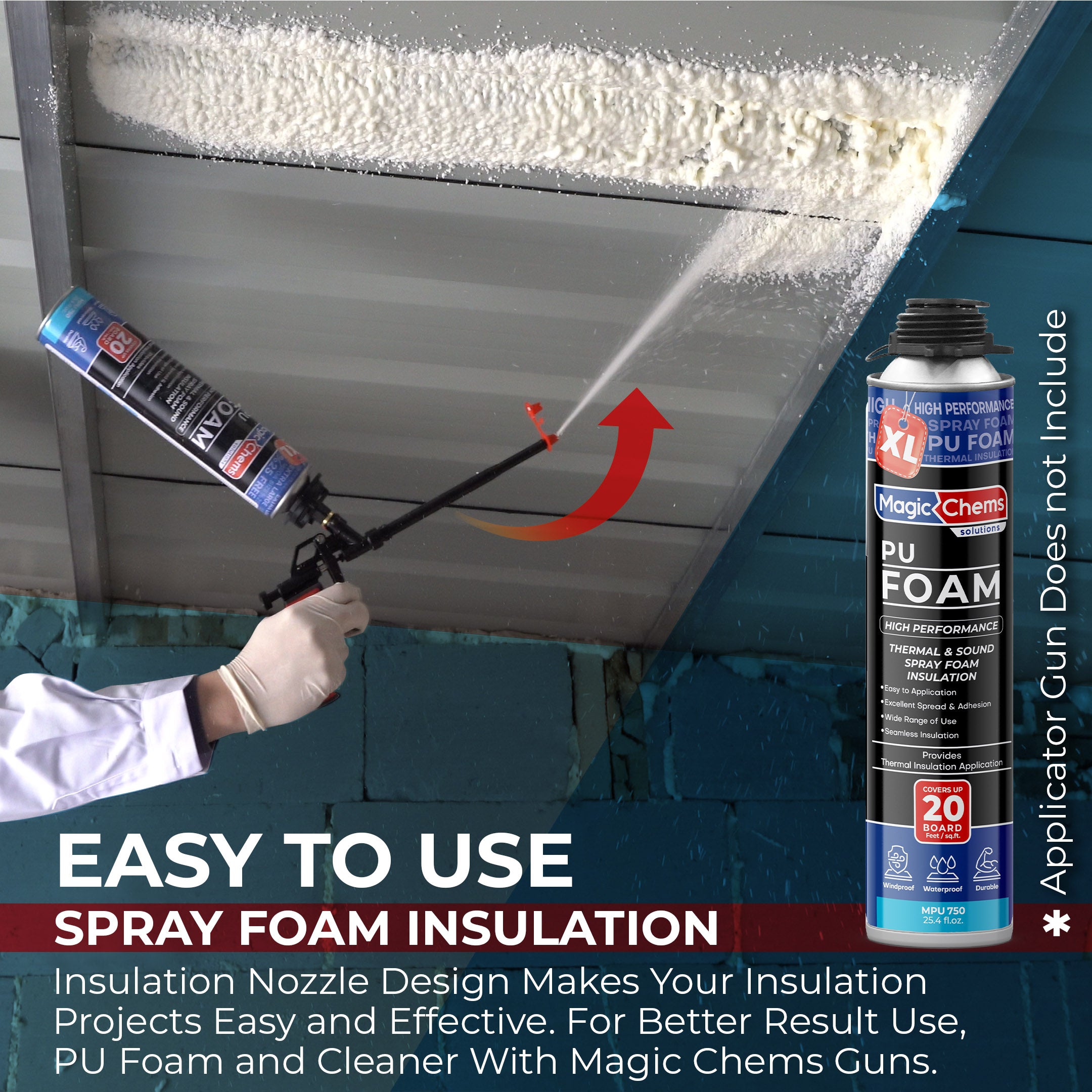 Spray Foam Insulation Can (18 Pack-25.4 oz)