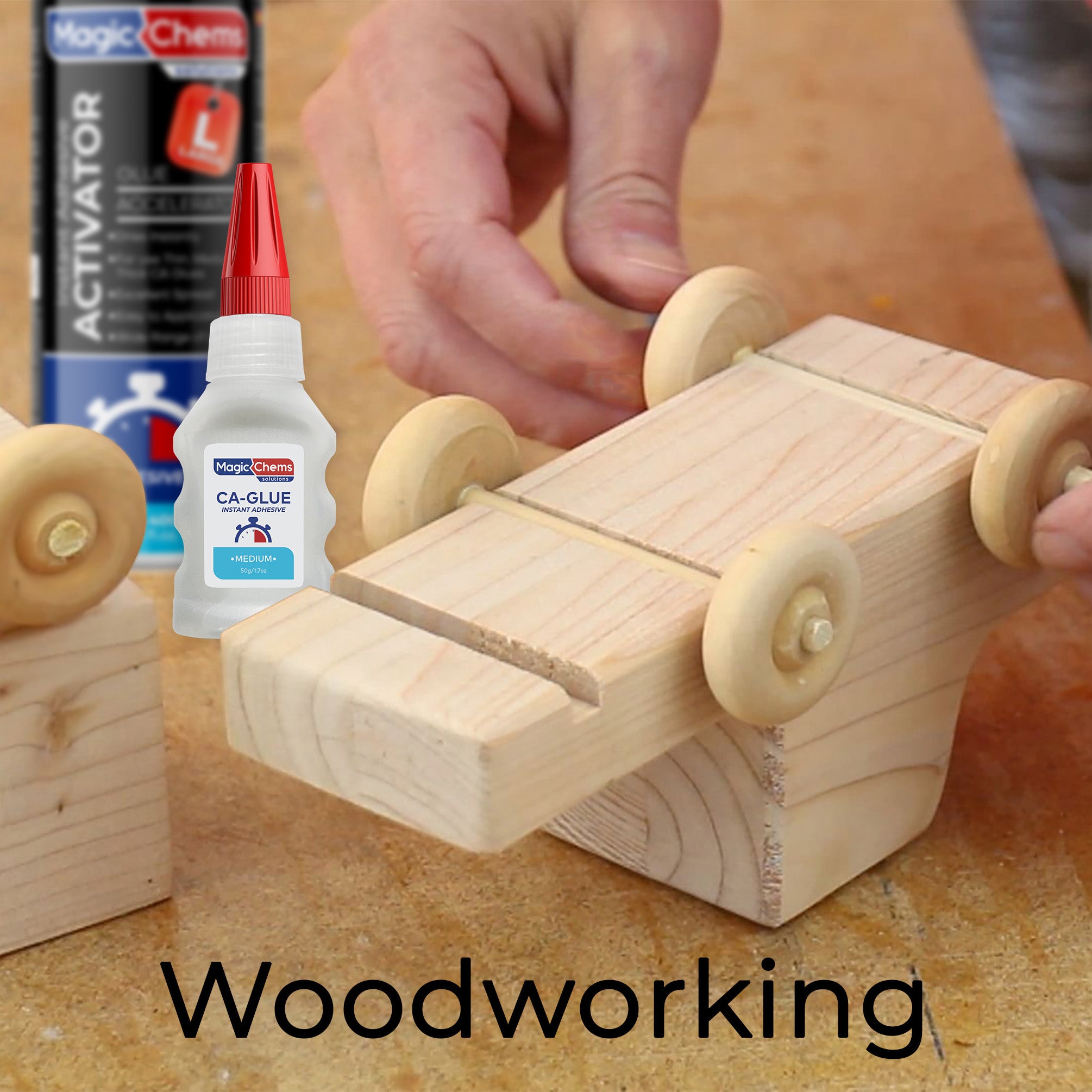 CA Glue with Activator (4 x 1.7 oz + 2 x 13.5 fl oz)