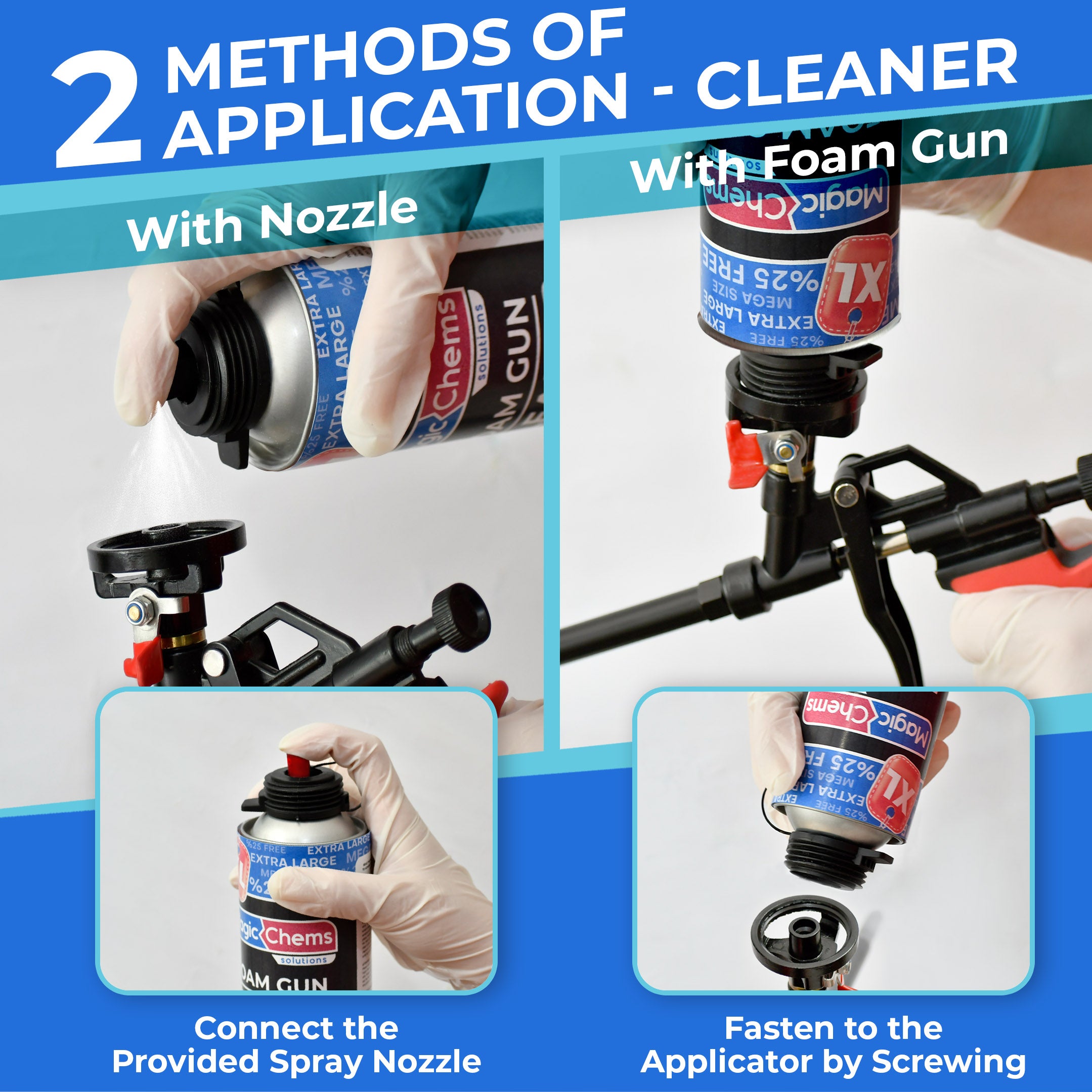Spray Foam Cleaner (3 x 9.9oz) Foam Gun Cleaner