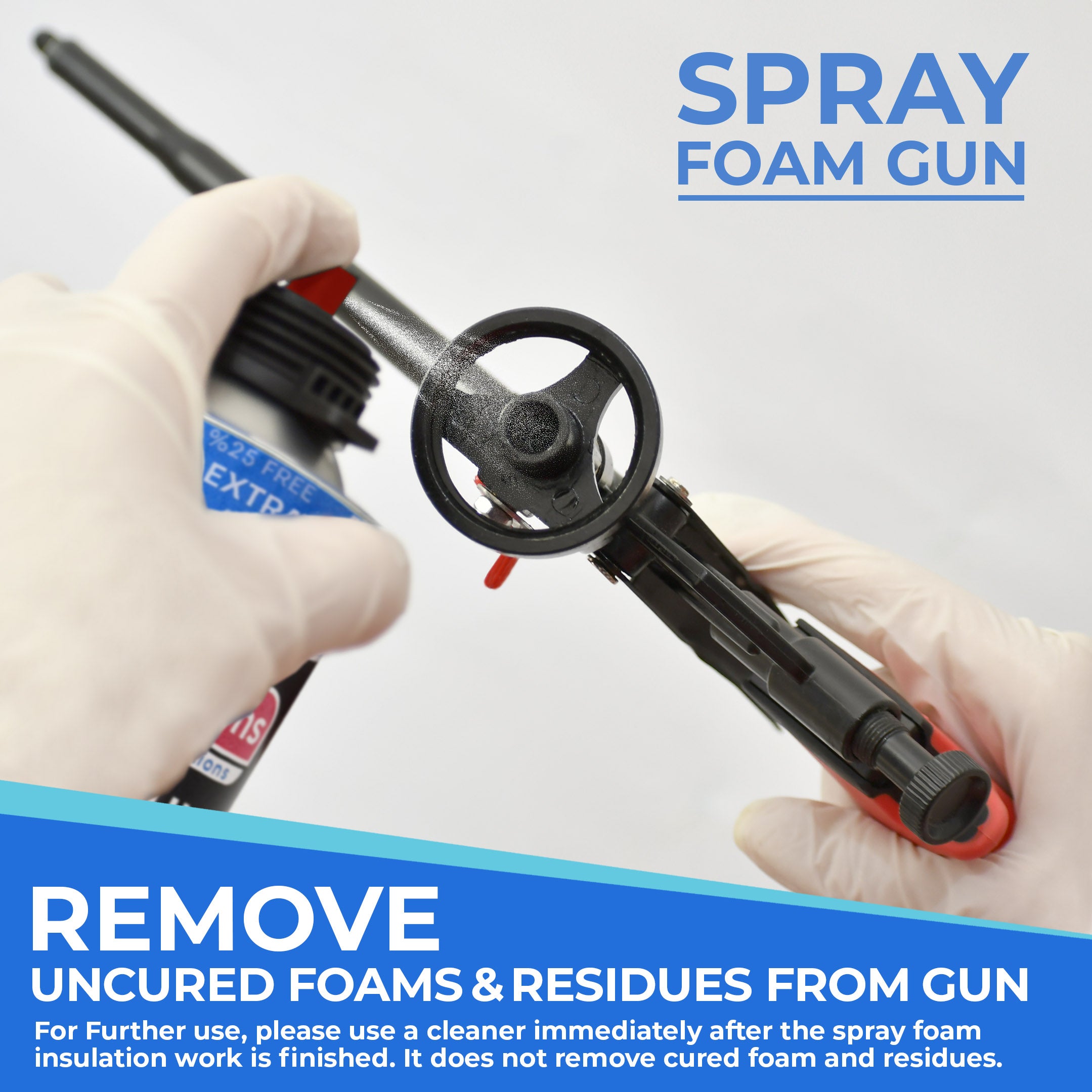 Spray Foam Gun Insulation (1 Insulation Foam Gun / 4 Nozzle)