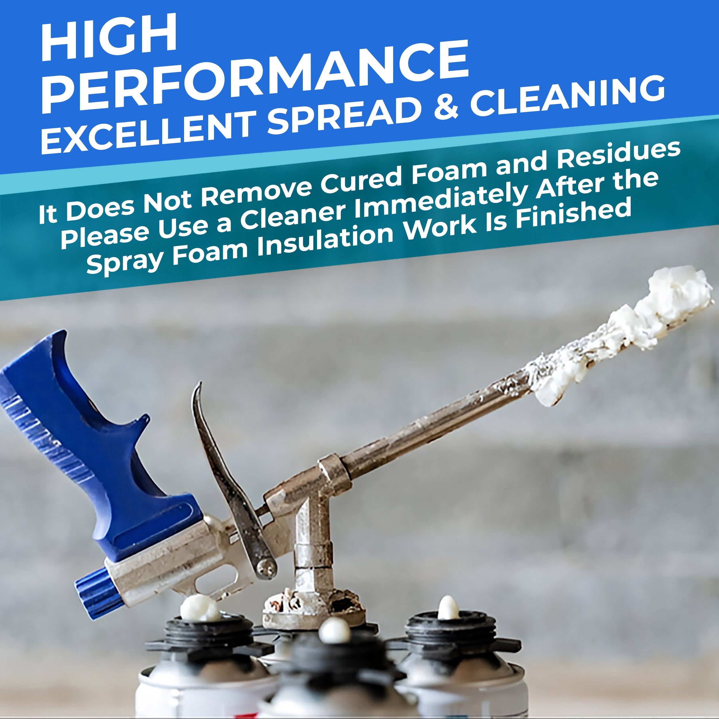 Spray Foam Cleaner (3 x 9.9oz) Foam Gun Cleaner