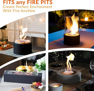 Premium Bioethanol Fuel Tabletop Firepit (1 x 0.5Lt) for Tabletop Fireplaces, Stoves and Burners, Bioethanol Fuel for Fireplaces and Fire Pits (1 Pack 1/2 Quart)