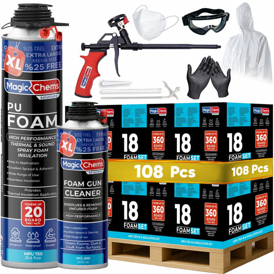Spray Foam Insulation Kit - 25.4 oz - Magicchems