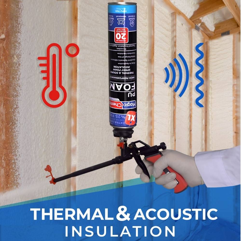 Spray Foam Insulation Can Bulk Pallet - Magicchems_216pk