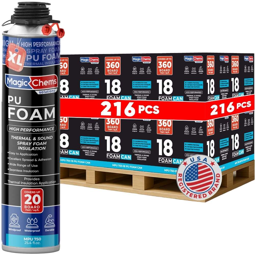 Spray Foam Insulation Can Bulk Pallet - Magicchems